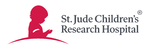 A logo of St. Jude's children hospital